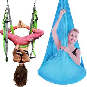 Amaca aerea anti-gravità Yoga Cinture oscillanti volanti Per l'esercizio yoga Multifunzione Air Bed Trapeze studio Q0219