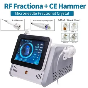 2022 Microneedle Machine Fractional Rf Skin Tightening Trattamento dell'acne Rimuovi le smagliature 2in1 Cold Hammer Micro Needling Devices in vendita