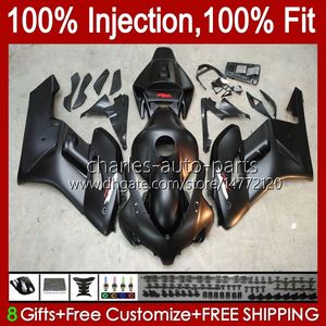 注射金型100％フィットホンダフェアリングCBR1000 CBR 1000 RR CC 04-05 BODY 52NO.160 CBR 1000RR 1000CC 2004 2005 CBR-1000 CBR1000RR 04 05 OEMフルフェアリングマットブラックBLK