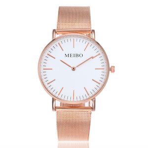 MAIS MENINOS AVISO DE PULHO DE GOLD LELOLO DE OURO MULHERM Women Famous Minimalist Design Aço Aço inoxidável Relógio Banda Simple Silver Quartz Clock Man Wristwatches