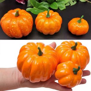 12 pz/set Halloween Bianco Giallo Zucche Simulazione All'ingrosso Partito Zucca Artigianato Autunno Schiuma Decorazioni Fai Da Te Piccolo Artifico N3c0 Y0829