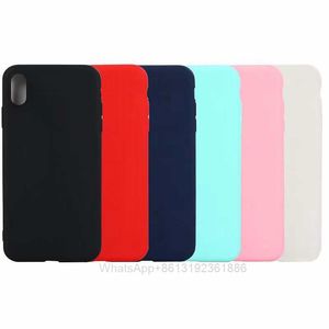 Slim Matte Soft TPU casos para iPhone 13 12 mini pro 11 xr max x n xs 8 7 6 telefone13 samsung galaxy s20 ultra s10 plus nota 20 10 fina planície