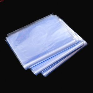 100pcs/lot Transparent PVC Heat Shrink Plastic Bag Package Wrap Film Household Shrinkable Grocery Shoes Cosmetics Storagehigh quatity