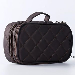 4 Colors High-quality Wholesale Women's Travel Makeup Bags Large Capacity Cosmetic Bag With Mirror RRF14023