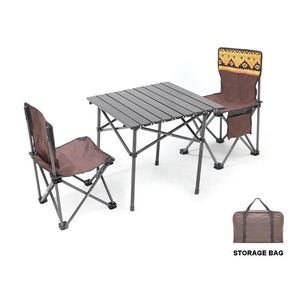 Camp Furniture 2 Person Folding Tables And Chairs Set Seat 1 Table Camping Tools Outdoor Picnic Fishing Chair