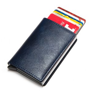 2021スマートウォレット搭載カードホルダーブロッキングメタルクレジットミニカード財布ドロップシップマン女性