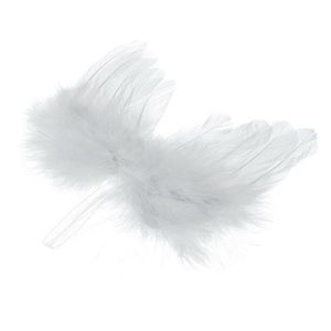 30 sztuk White Feather Angel Wings 20 * 15 cm Choinki Dekoracji Wiszące Ornament Home Party Wedding Xmas Feather Angel Wings
