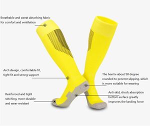 Açık Çorap Kemeri Moda Şerit Tasarım Uzun Tüp Nefes Rahat Kalınlaşmış Havlu Anti Sürtünme Spor Yetişkin Üzerinde Diz Futbol Futbol Çorap Çorap II