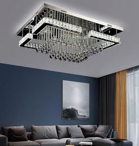 NEW Modern crystal ceiling lights living room luxury silver ceiling light bedroom led Ceiling Lamps dining crystal Fixtures kitchen