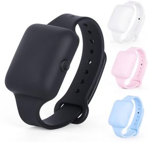 Adjustable Silicone Wristband Hand Liquid Soap Bracelet Sunscreen Dispenser Pumps for Adult Kids Black Pink Blue White