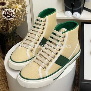 2021 designer scarpe da tennis tela beige blu lavata jacquard denim donna in gomma suola ricamata sneaker casual vintage top quali