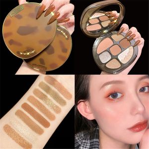 Amber glass 8 Colors Eyeshadow Palette Matte Glitter Shimmer Eye Shadow Palettes Eyeshadows Makeup Set free ship 3PCS