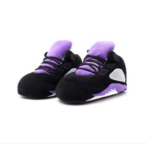 WE·FEEL Fashion Sports Home Men's Warm Plush Non-Slip Soft Couple Winter Shoes Indoor Cotton Slippers P0828