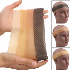 Transparent Non Slip Wig Chwytak Silikonowy Grip Głowy Zespół Elastyczny Rop Sport Elastyczne Wrap Heapband Sportowe Hairband Skin Black Colors G551I63