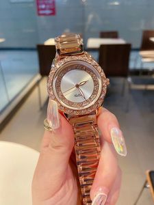 Luxo Womens Diamond Relógios de Alta Qualidade Impermeável Relógio de Relógio de Relógio de Relógio Rosa Rosa Ouro Dial Mulheres Assista Feminino Casual Esportes Montre Femme Prata Preto