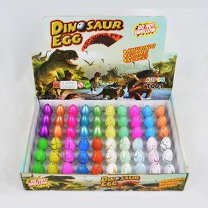 60 pçs Inflável Magic Hatching Dinosaur Eggs Add Water Growing Dino Eggs Child Kid Educational Toy Easter Gift Interessante GG0804