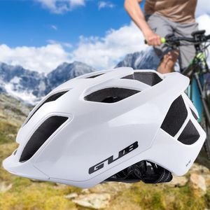 サイクリングヘルメット自転車ヘルメットMTBロードバイク一体型LED照明反射型EPS PC Ciclismo Cap