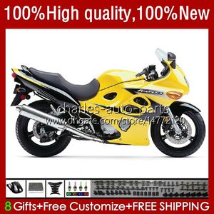 WŁAŚCICZENIA SUZUKI KATANA GSXF-600 GSXF 600CC 750 600 CC GSX750F GSXF600 03 04 05 06 07 33NO.100 GSXF750 GSX600F GSXF-750 750CC 2003 2004 2005 2006 2007 Body Stock żółty