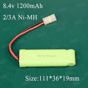 2PCS Nowa energia 8,4 V 1200 mAh 2/3A Ni-MH ładowna akumulator do zasilania baseny robak