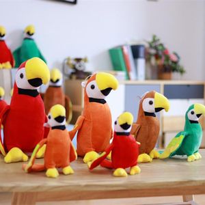 20 cm papağan bebek peluş oyuncak sevimli doldurulmuş hayvanlar oyuncaklar çocuk doğum günü hediyeleri yüksek kaliteli bebekler toptan