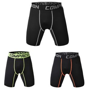 Abbigliamento da compressione per palestra sportiva da uomo sotto lo strato base Pantaloncini Pantaloni Collant atletici C0222