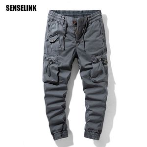 Mäns lastbyxor Bomull Höst Militär Taktisk Utomhus Jogger Byxor Fashion Casual Winter Overells Cargo Pants Män 211201