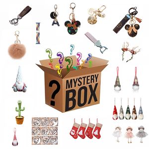 Caixa misteriosa decorações de natal festa favor chaveiro boneca sorte caixas misteriosas pelo menos 5 peças melhor qualidade