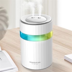 Nemlendiriciler 900 ml Hava Nemlendirici Büyük Kapasiteli Ultrasonik USB Aroma Yağı Difüzör Gece Light MUTE Mist Maker Ile Ev Temel