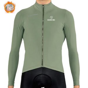 Giacche da corsa Maglia da ciclismo Pro Team Inverno Manica corta Uomo Downhill MTB Abbigliamento da bicicletta Maglia Quick Dry Bike Maglia in pile leggera