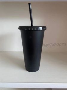 24 унции пластиковых напиток Кубок сока и солома волшебная кофейная чашка пользовательских Starbucks пластиковая чашка вы можете настроить логотип