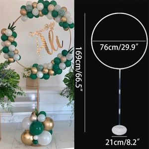 Round Circle Balloons Stand Balloon Hoop Holder Arch Weddng Backdrop Ballon Rama Baby Shower Kids Birthday Party Decoration 210719