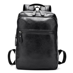 Рюкзак Модная мужская сумка мужчина лучшие кожаные ноутбуки компьютерные сумки средней школы студенты колледжа