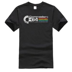 C64 Sid Amiga 8-bit Commodore 64 mens camiseta LGBT Rainbow Casual Tops Camiseta Camisa Pescoço Outono Algodão Puro Streetwear 210317