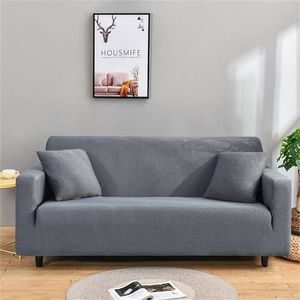 Sofá à prova d'água Coberturas para sala de estar Seersucker grande elasticidade estiramento sofá capa secional canto loveseat slipcovers 211116