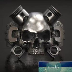 Hip-Hop Vintage Steampunk Metal Skull Men's Rings Ghost Skeleton Head Gothic Punk Rock Biker Ring Male Jewelry Accessories Factory price expert design Quality Latest