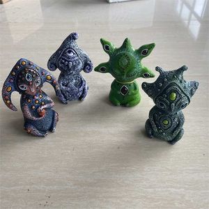 Handgjorda figurer och miniatyrer från fantasivärlden Perfekt försäljning Dekoration Trädgårdsstaty Hemtillbehör 211105