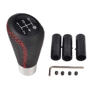 Manopola universale Automobile Automobile Cinque Manopola 5 Velocità Manuale Auto Shift Knob Copertura cucita Shifter Head