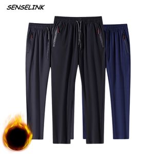 Autumn Winter Men Fleece Outdoor Pants Warm Joggers Fitness Sports Trousers Casual Fashion Hiking Plus Size Pants Men 211112