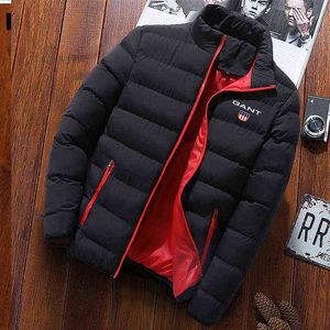 Marke mantel männer winter jacke re mantel Parker reißverschluss dicken herbst mantel warmen kragen solide wind jacke anpassung Y1109