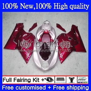 Kroppsarbete OEM för MV Agusta F4 R312 750S 750 1000 CC R S 1000cc Wine Red Silvery 2005 2006 Body 6no.68 MA MV F4 312 1078 S 05-06 COWLING 312R 750R 1000R 05 06 FAIRING KIT