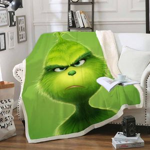 3D Printed Fleece Blanket for Beds Thick Quilt Fashion Bedspread Sherpa Throw Blanket Adults Kids