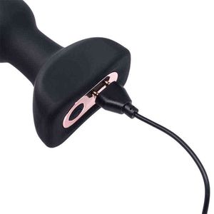 NXY Prodotti del sesso Spina anale a impatto magnetico completamente automatico per uomini e donne Telecomando senza fili Muto 7 velocità Vagina Toys ules0210