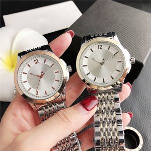 Fashion Full Brand Wrist Watches Men Women Style Luxury With Logo Steel Metal Band Quartz Clock G 28