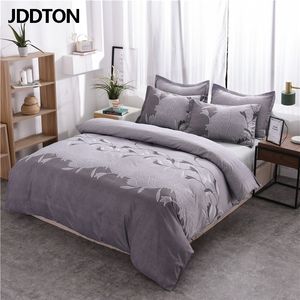 JDDTON Set biancheria da letto ricamo classico 2020 Nuovo arrivo 2/3 pezzi Set tinta unita Copripiumino stile semplice e federa BE123 C0223