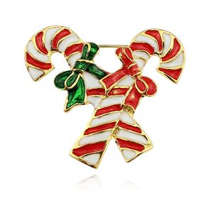 Trendy Christmas Women Crystal Stuff Santa Claus Brooches Jacket Pin Jewelry Accessory For Men