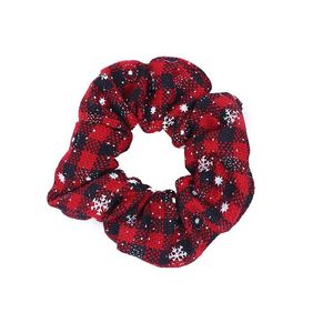 Christmas Plaid Scrunchies Ponytail Holder Elastic Hairbands Christma Hair Rope Girls Woman Kids Hair Accessories Gifts New