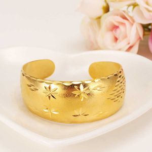 Bangrui African Bangles for Women's Gold Color Dubai Jewelry Ethiopian Bangle Arab Bracelets,bridal Gift/mom Present Q0722