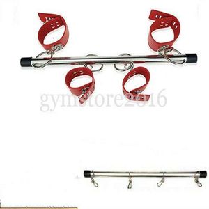 Bondage Bed Restraint Wrist Ankle Cuff Collar Leg Metal Sling Bar Restraint Setsm #65