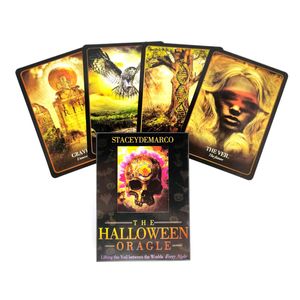 Halloween Oracle Card Cartões de Tarot e PDF Orientação Divinate Deck Deck Entertainment Board Game Suporta Wholesale 36 PCs