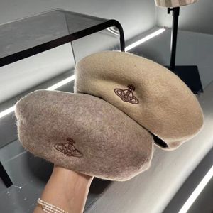 Kapelusze szaliki ustają berety modne kaszmirowe wełniane beret liste projektant Woolen Beret z haftowanym wzorem ciepłe czapki dla mężczyzny i kobiet 2024